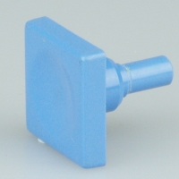 Saia Burgess 18.8mm square blue button